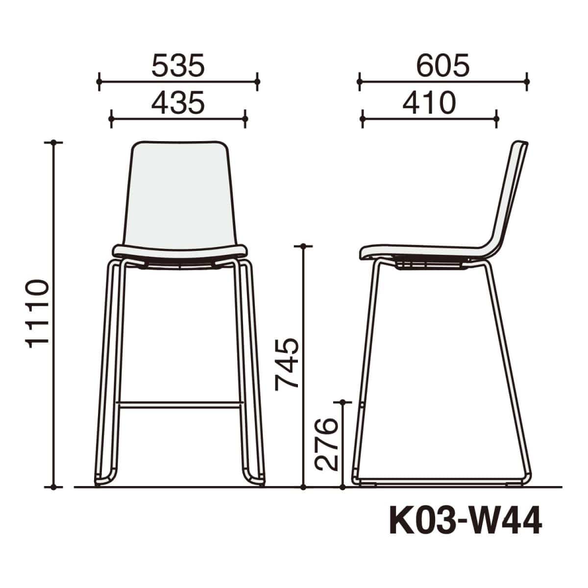 背座ブライトグレー