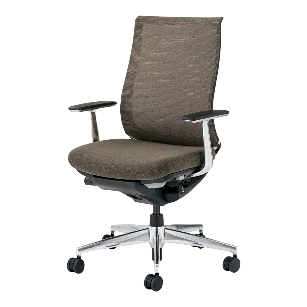 背座同色／テクスチャードメッシュ／チャコールグレー