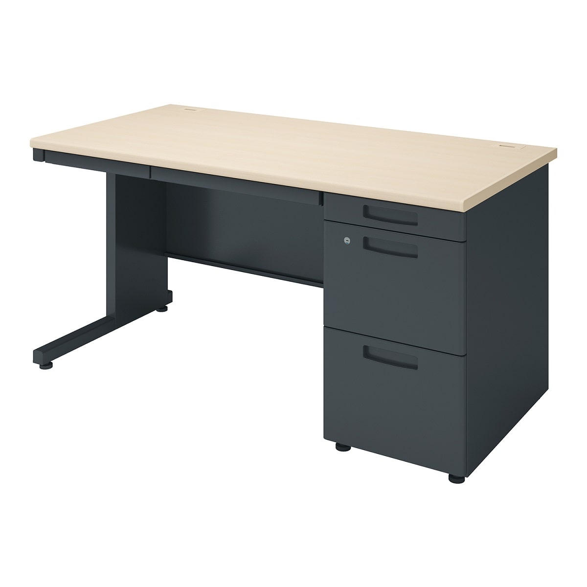 天板ホワイトナチュラル／本体ブラック