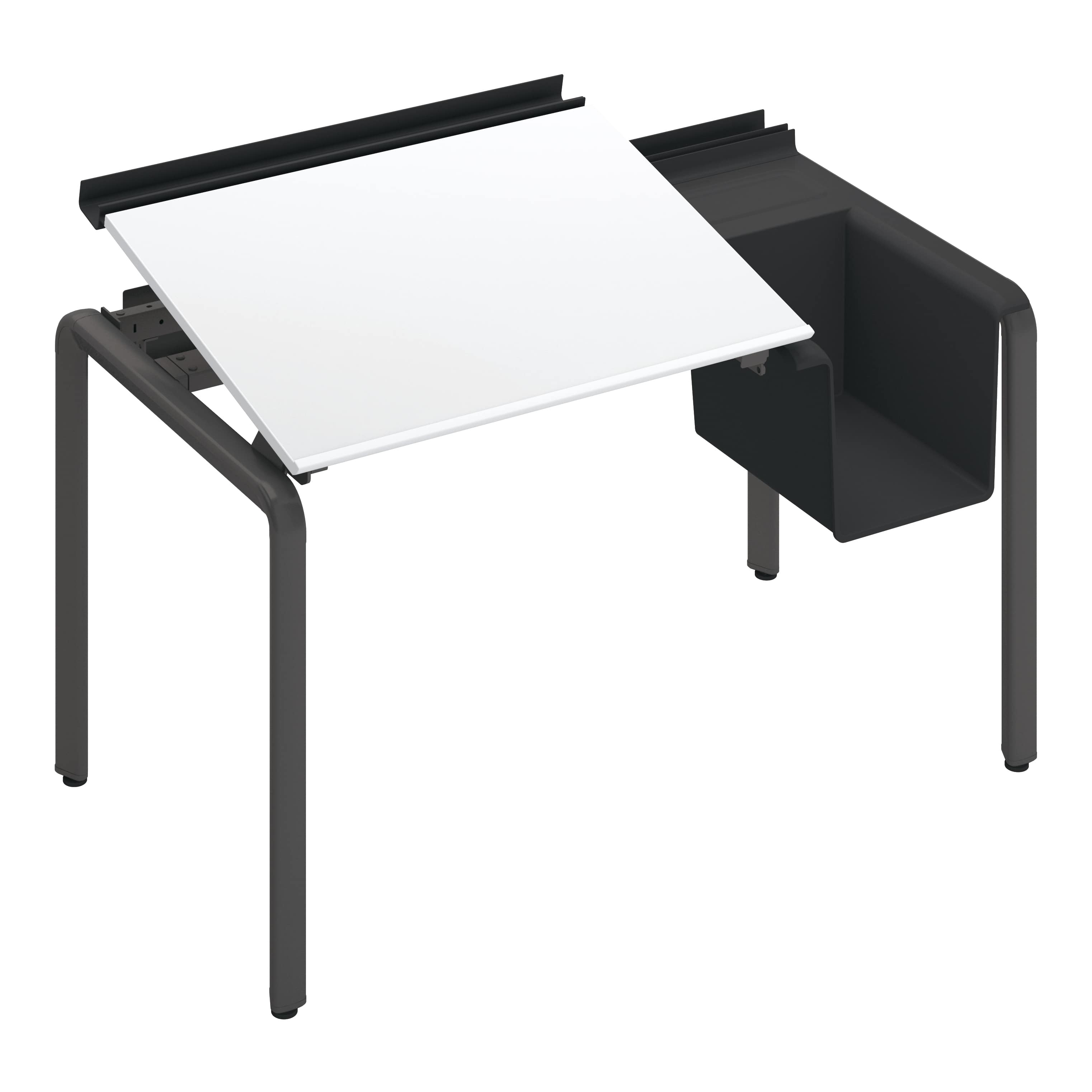 天板ホワイト/脚ブラック