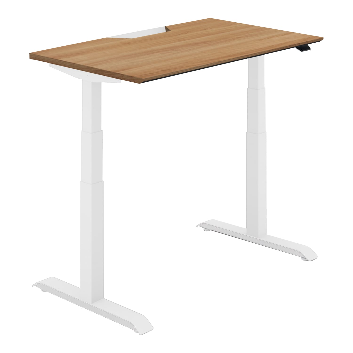 天板ラスティックミディアム/脚ホワイト