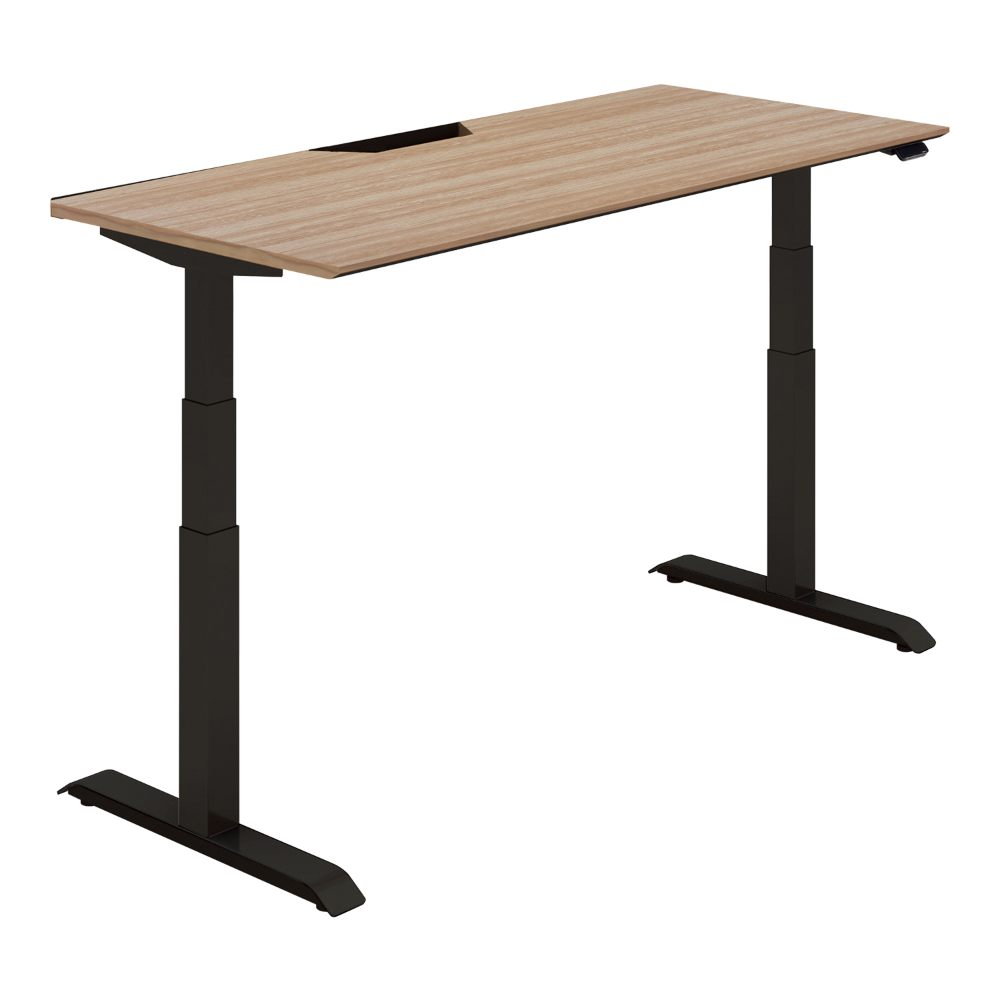 天板ウォームミディアム／脚ブラック