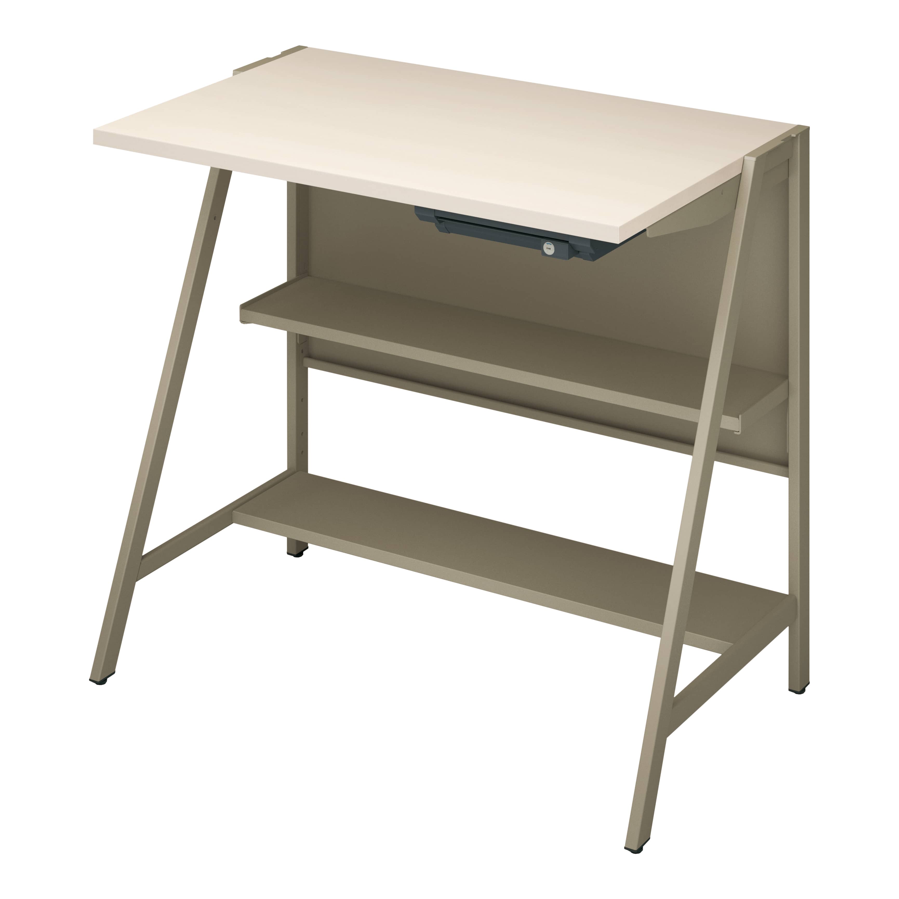 天板ホワイトナチュラル／脚ベージュ