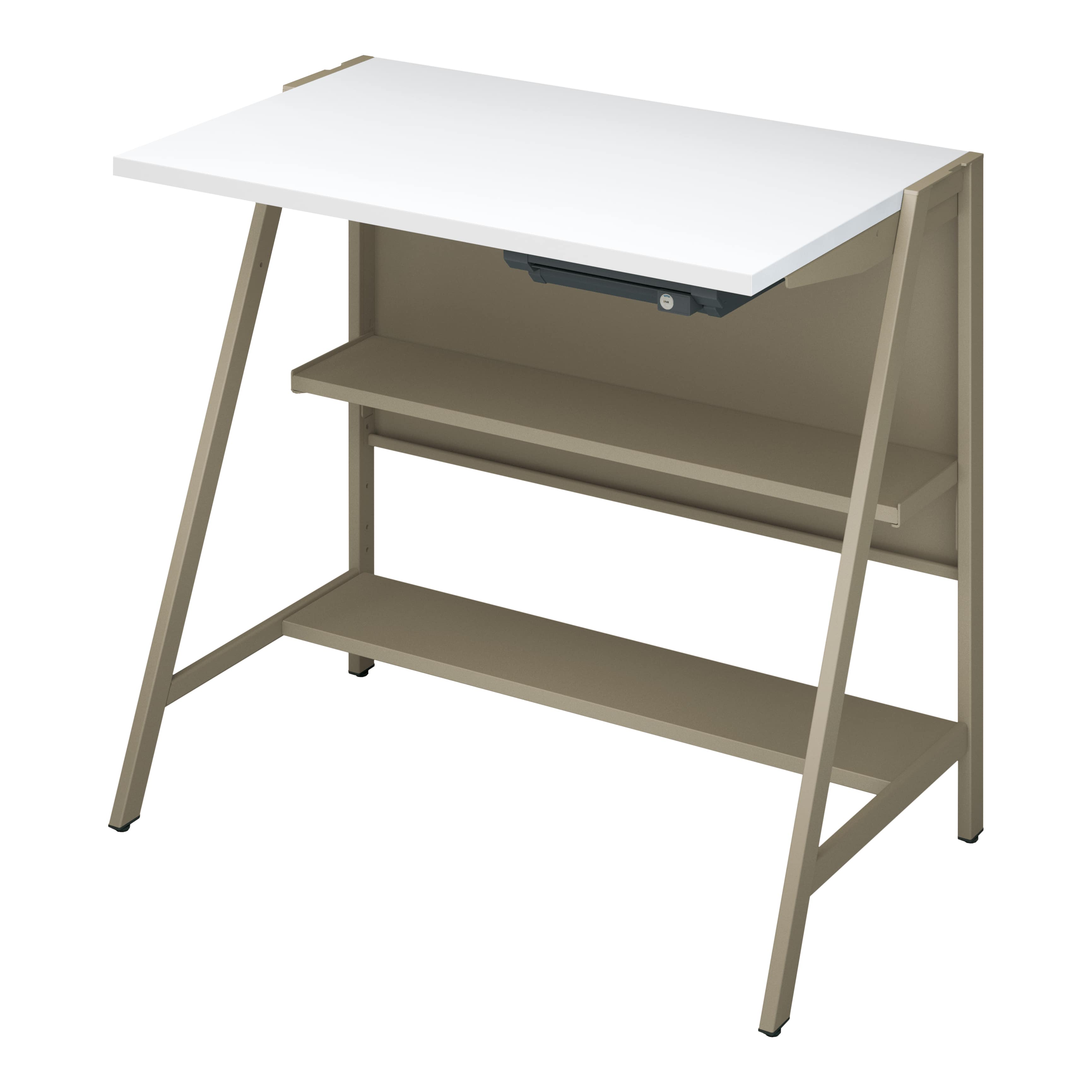 天板ホワイト／脚ベージュ