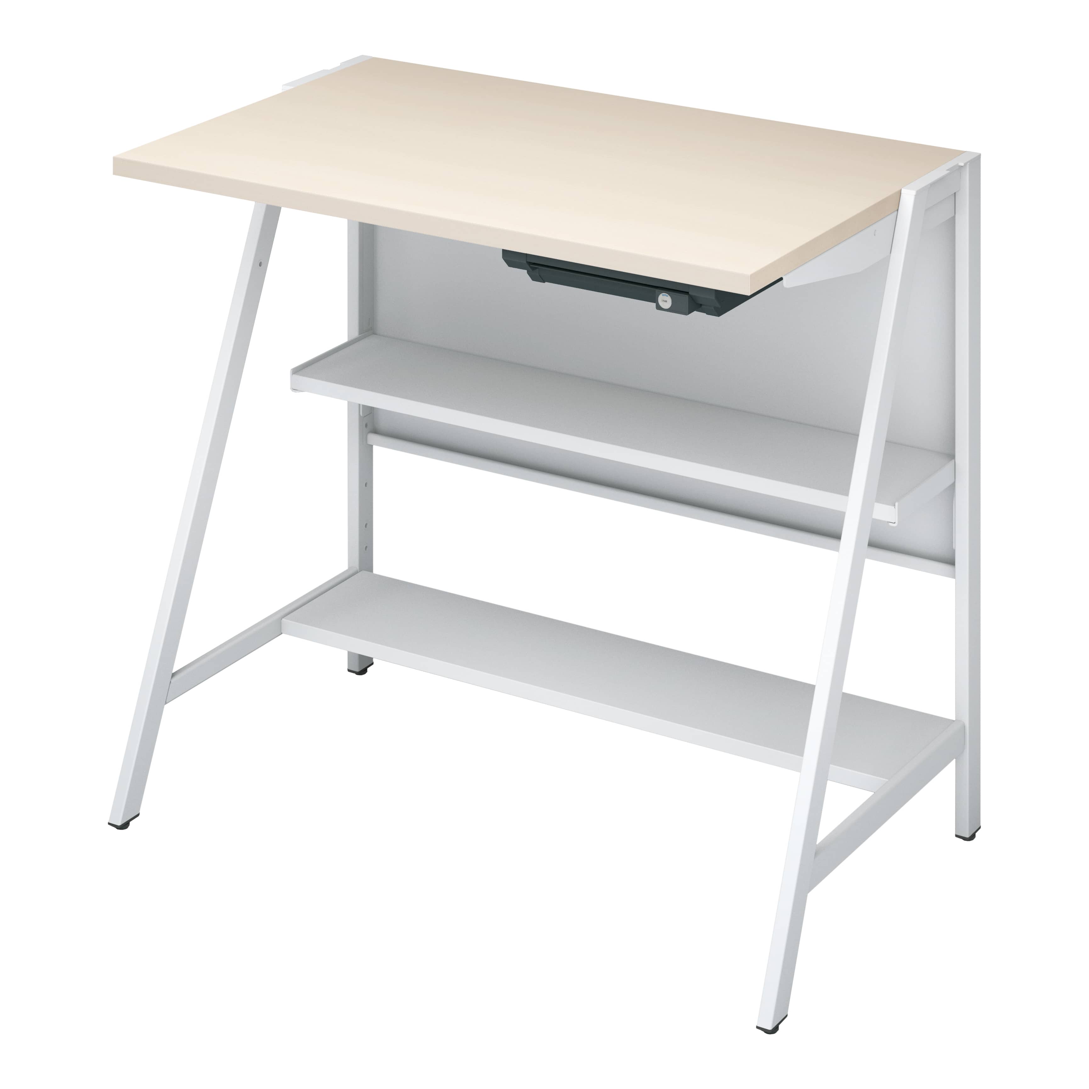 天板ホワイトナチュラル/脚ホワイト