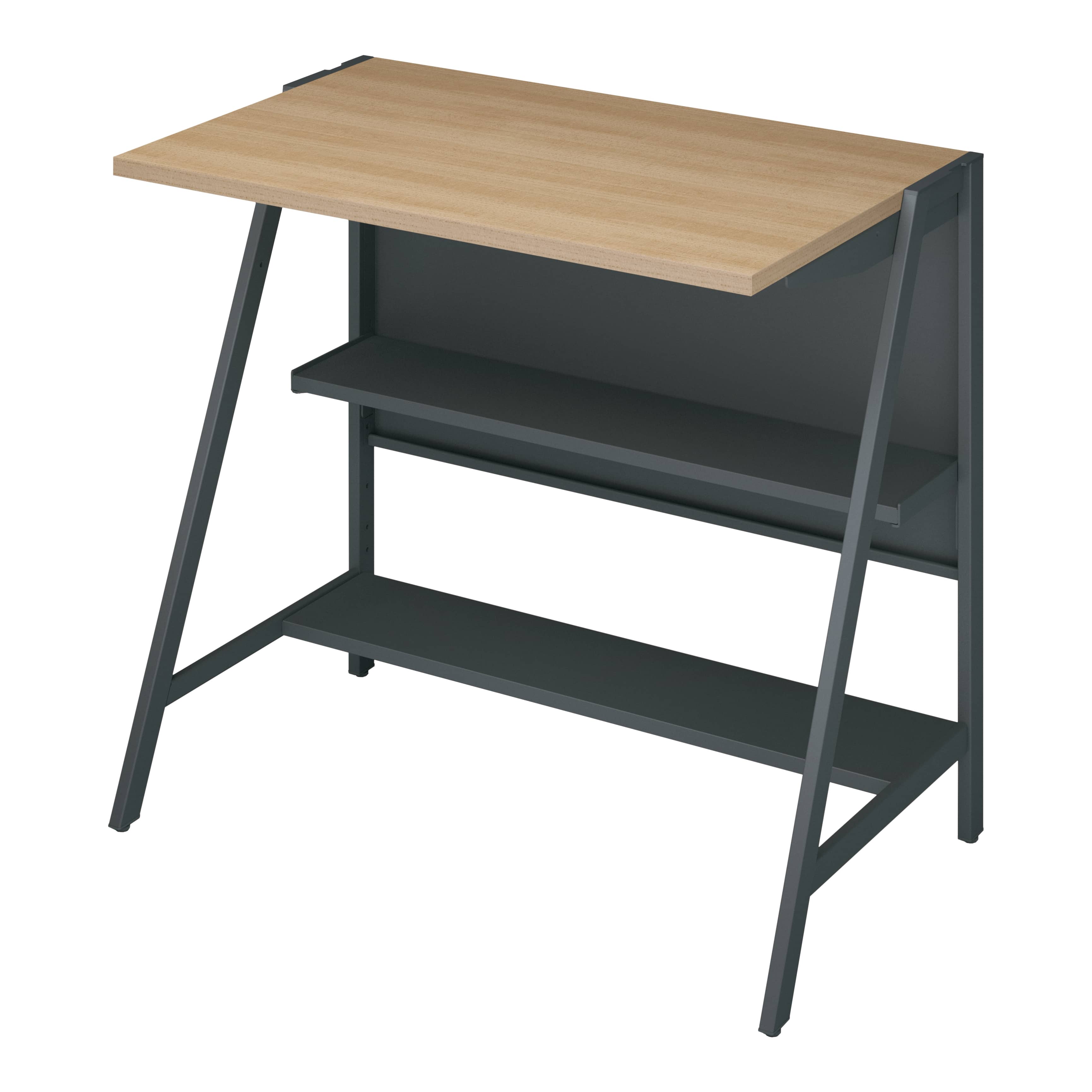 天板ラスティックミディアム/脚ブラック