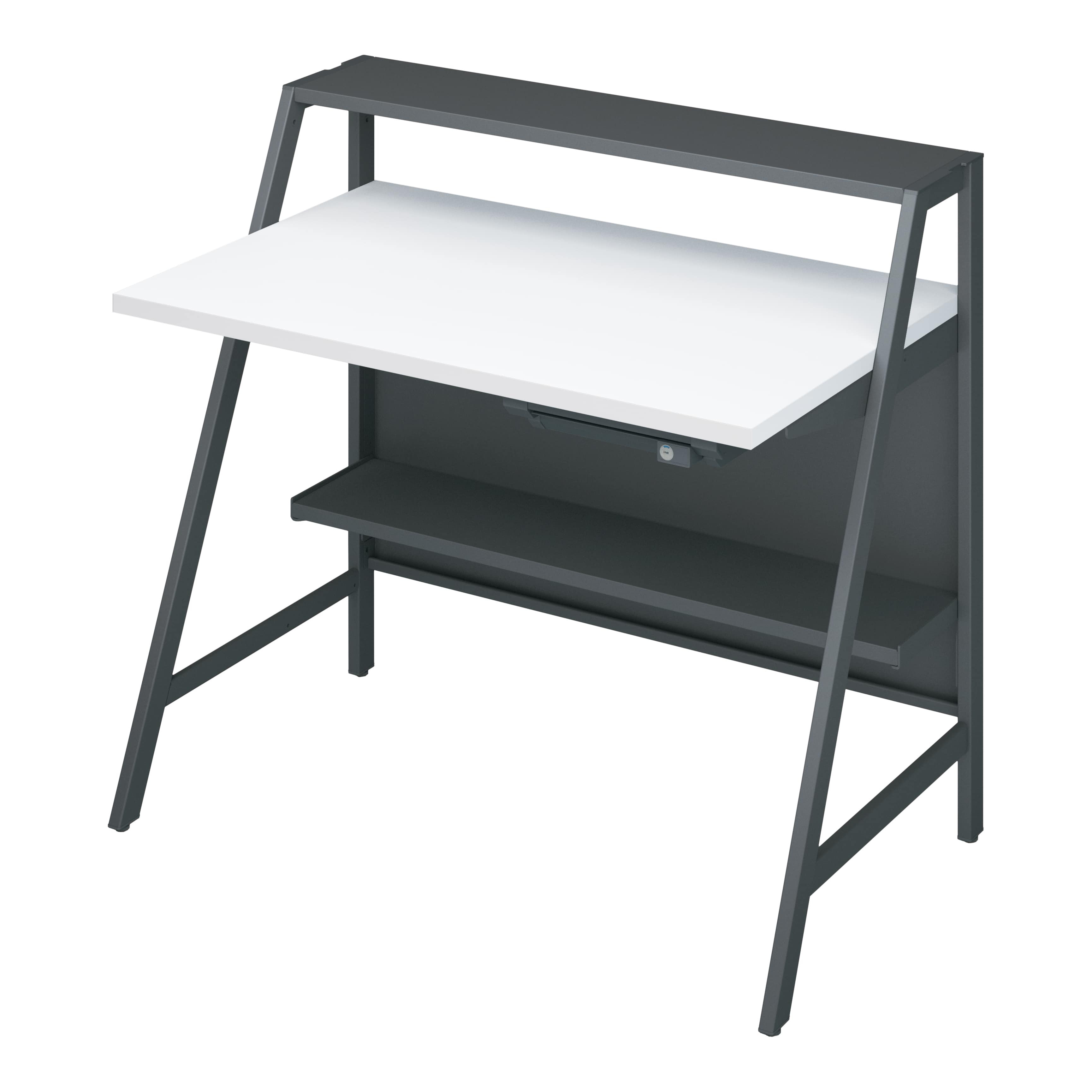 天板ホワイト／脚ブラック