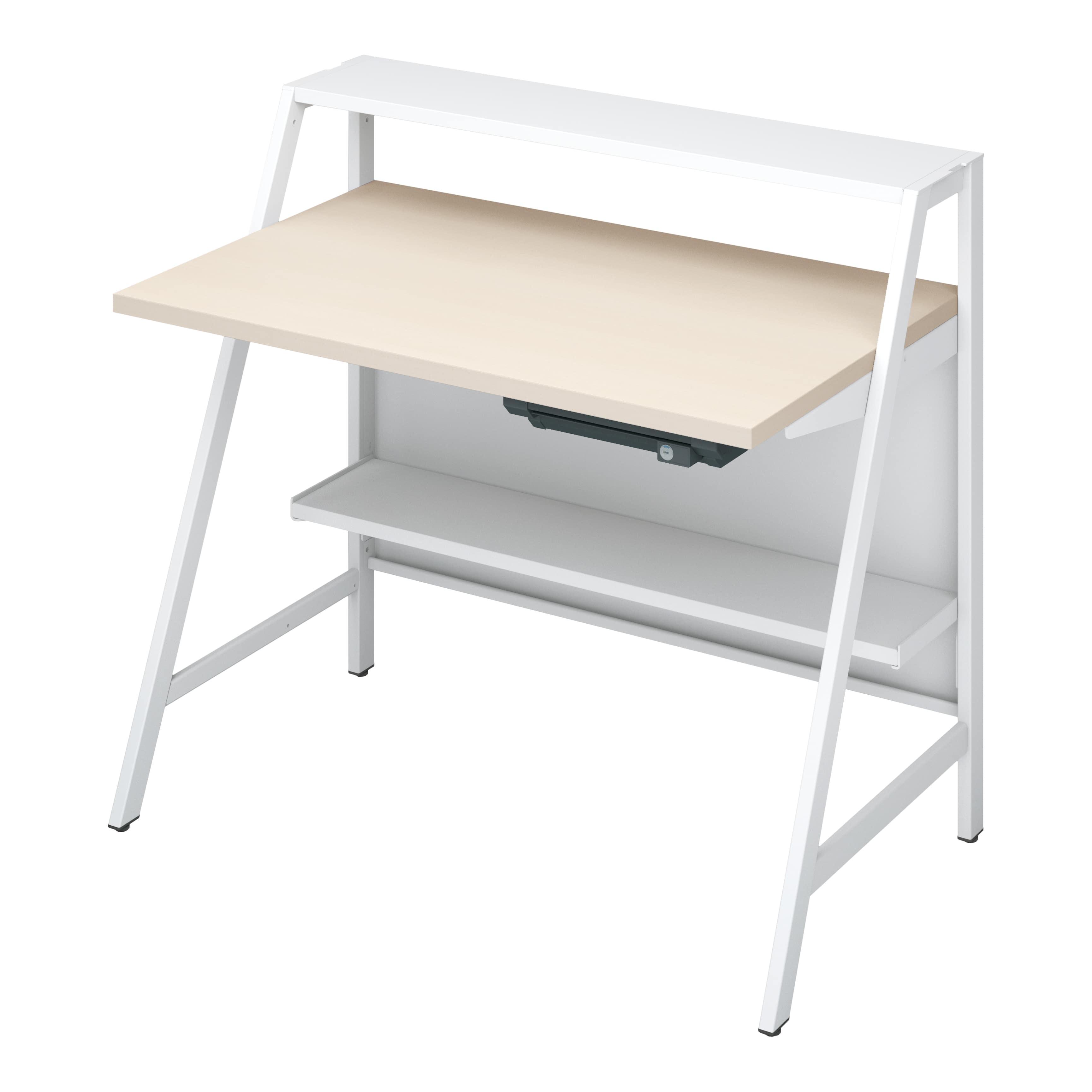 天板ホワイトナチュラル／脚ホワイト