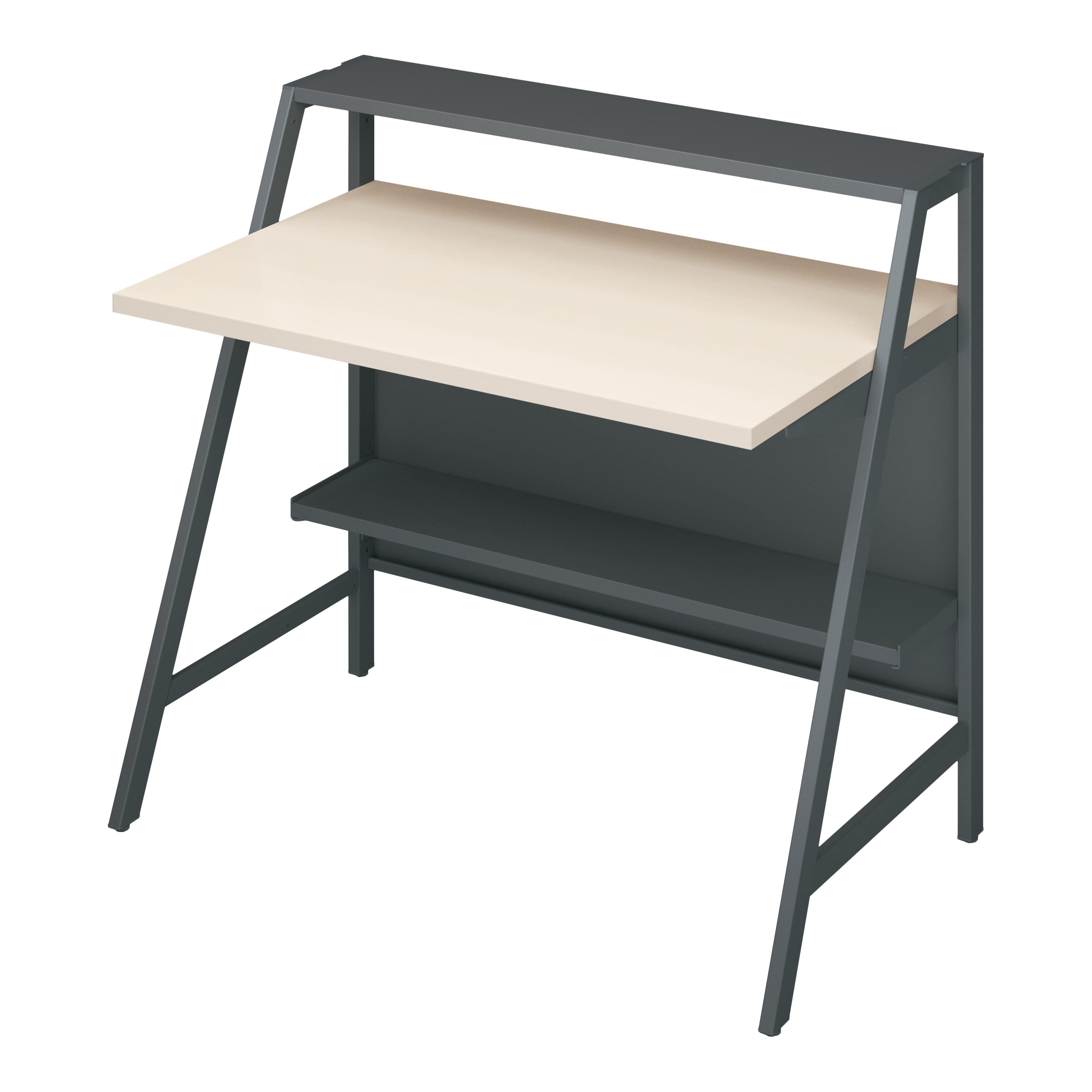 天板ホワイトナチュラル／脚ブラック