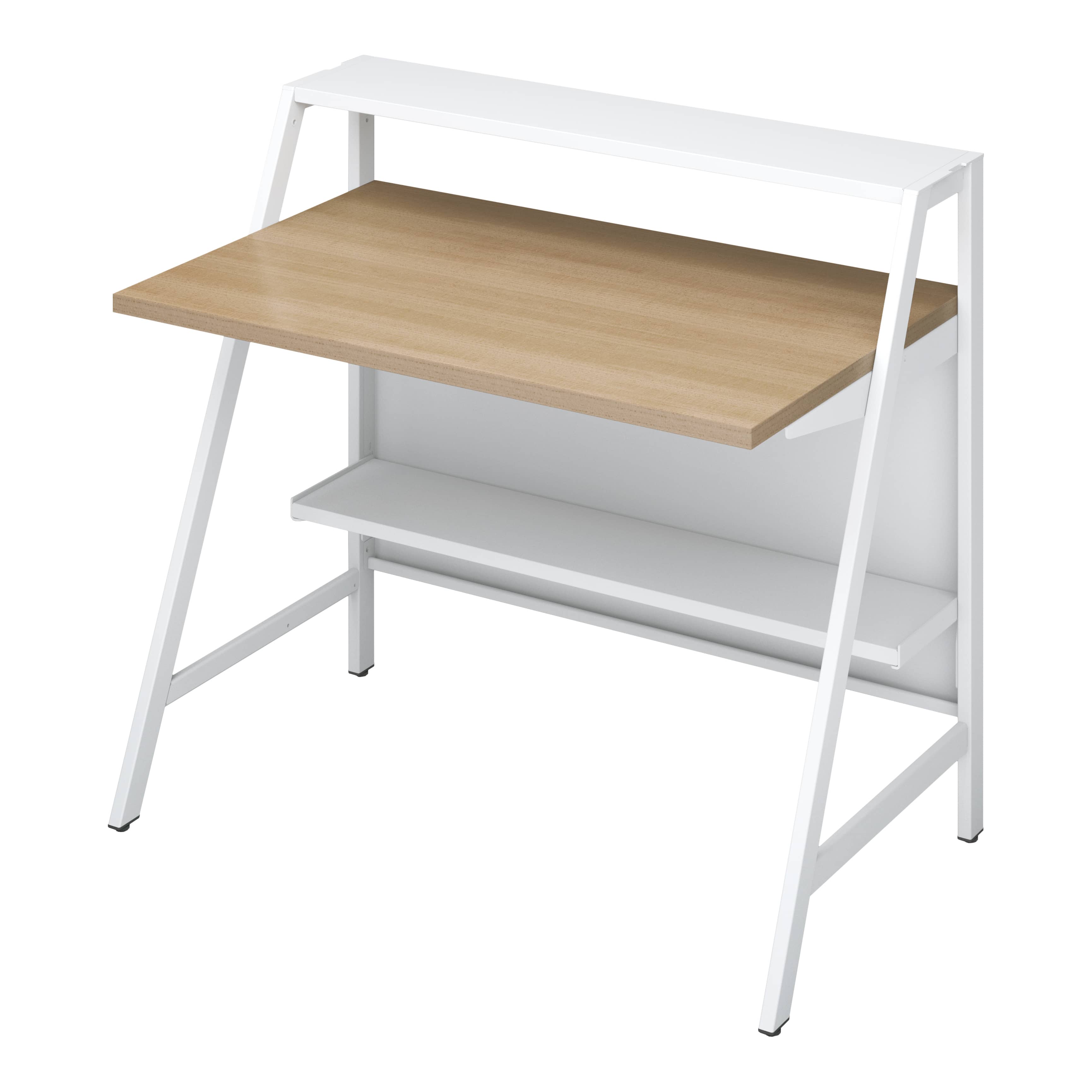 天板ラスティックミディアム／脚ホワイト