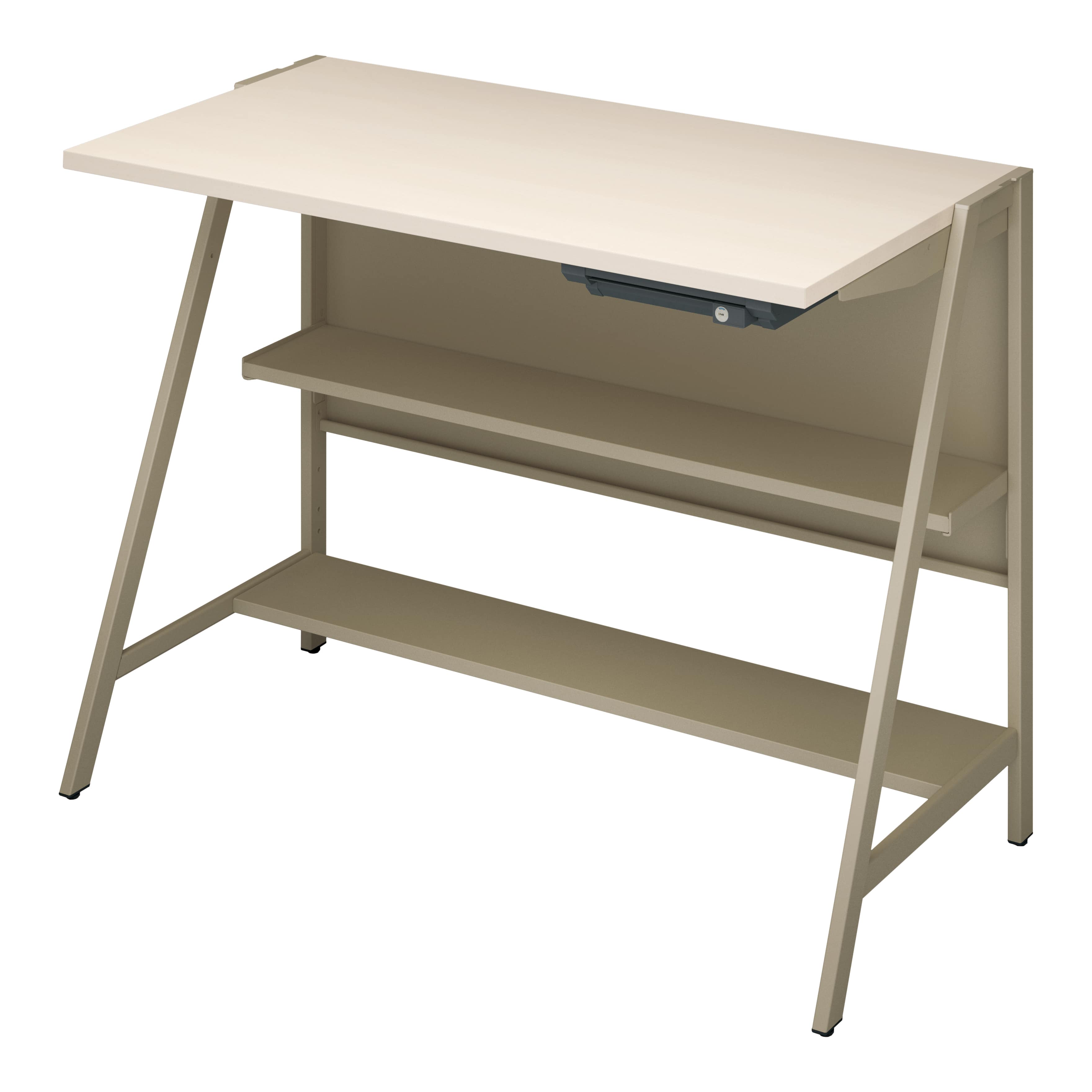 天板ホワイトナチュラル／脚ベージュ