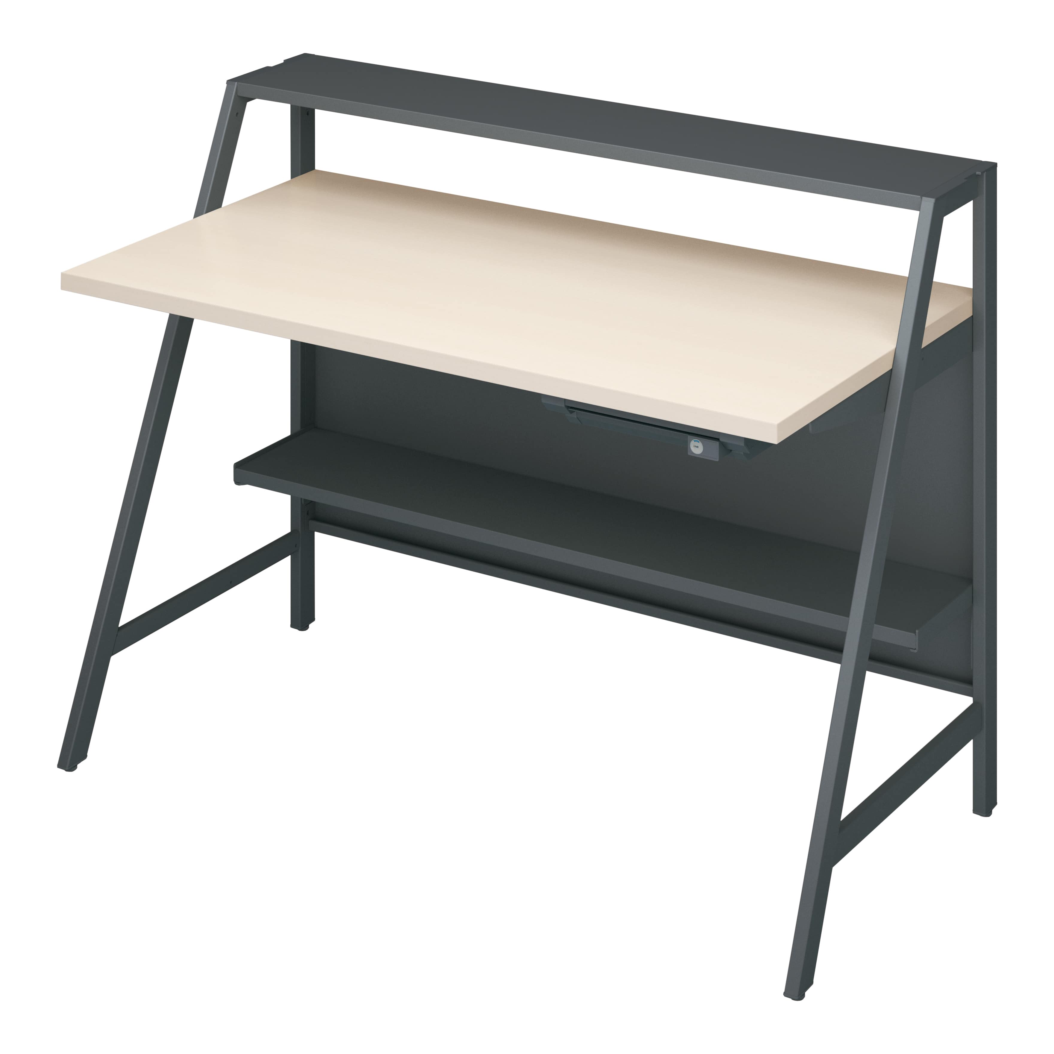 天板ホワイトナチュラル／脚ブラック