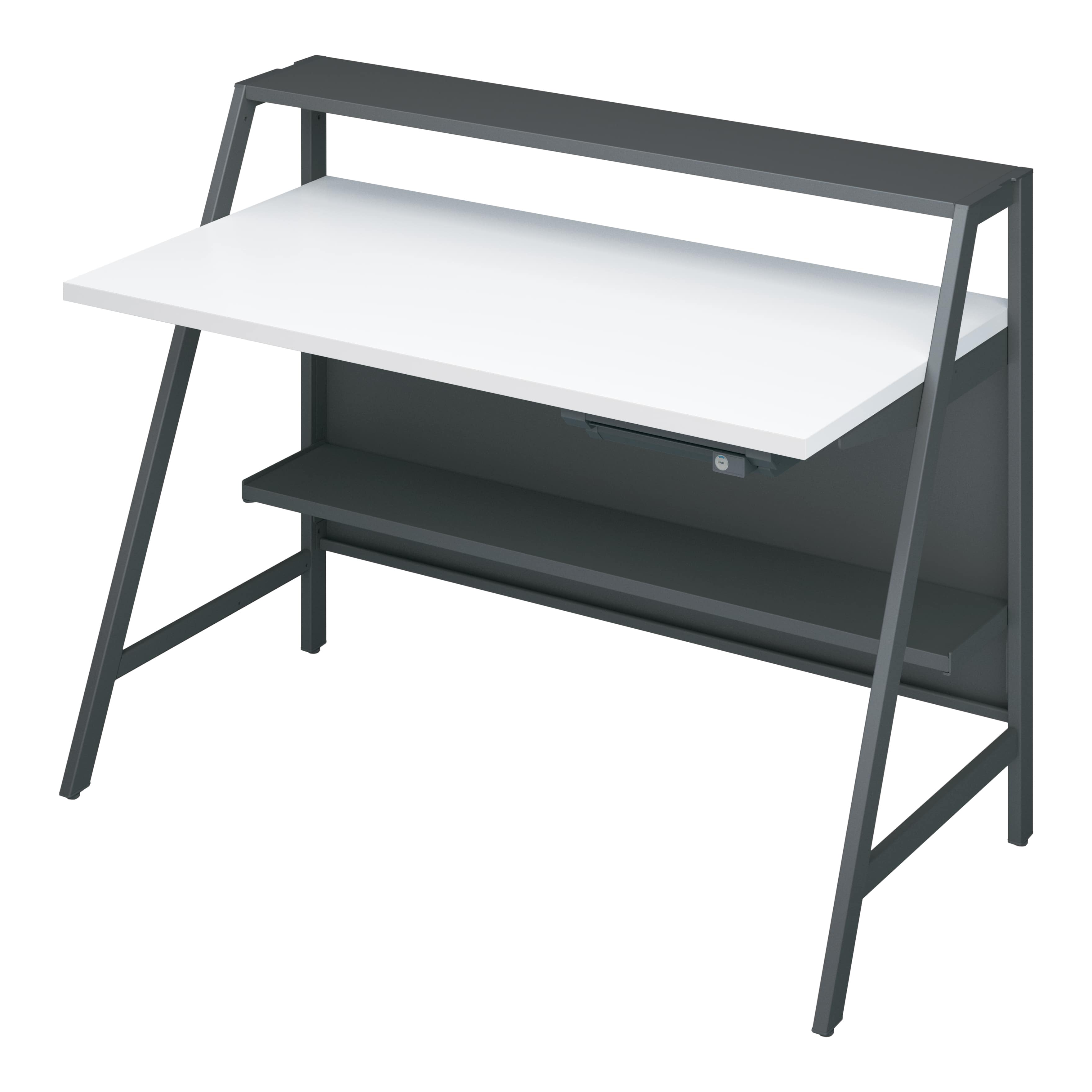 天板ホワイト／脚ブラック