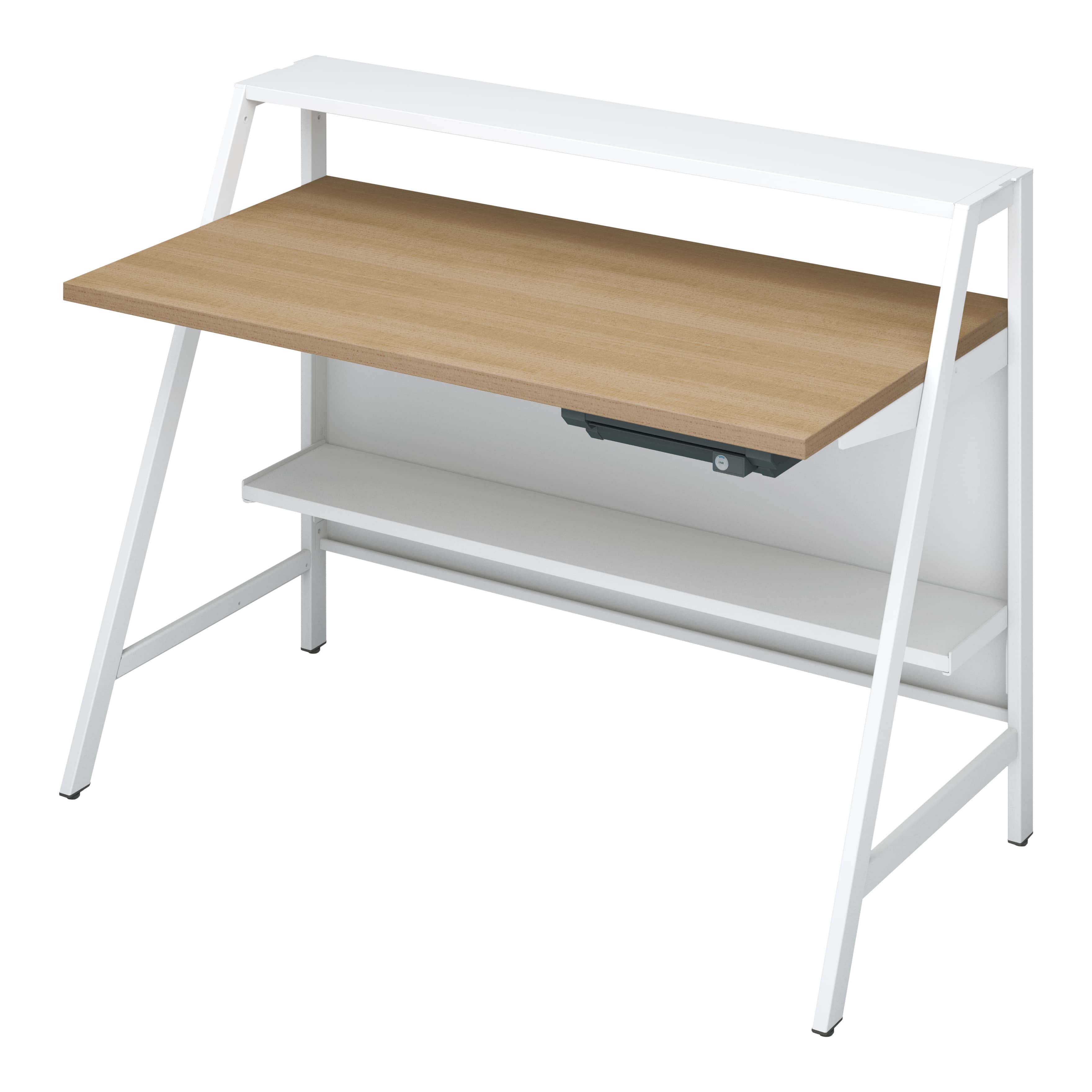 天板ラスティックミディアム／脚ホワイト