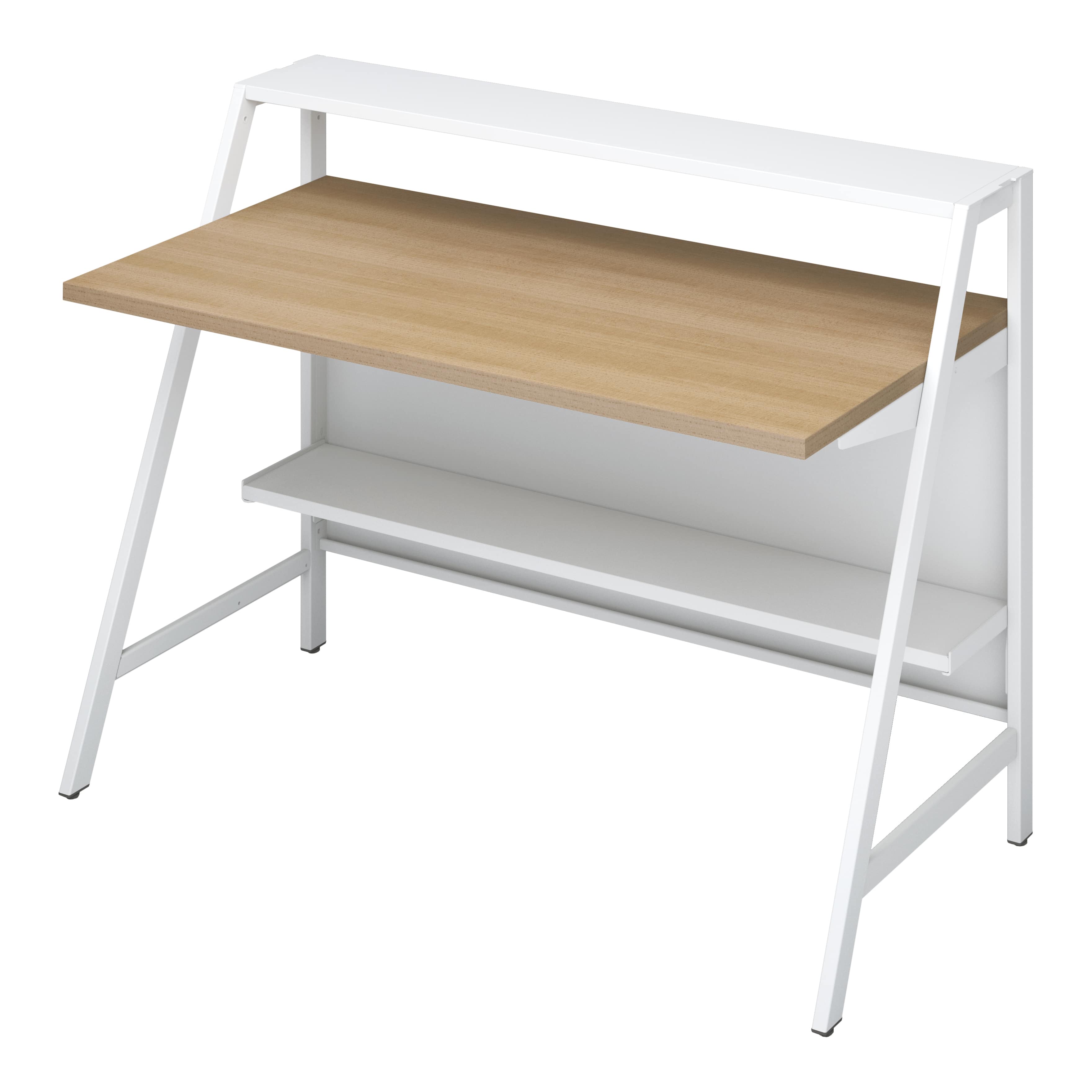 天板ラスティックミディアム／脚ホワイト