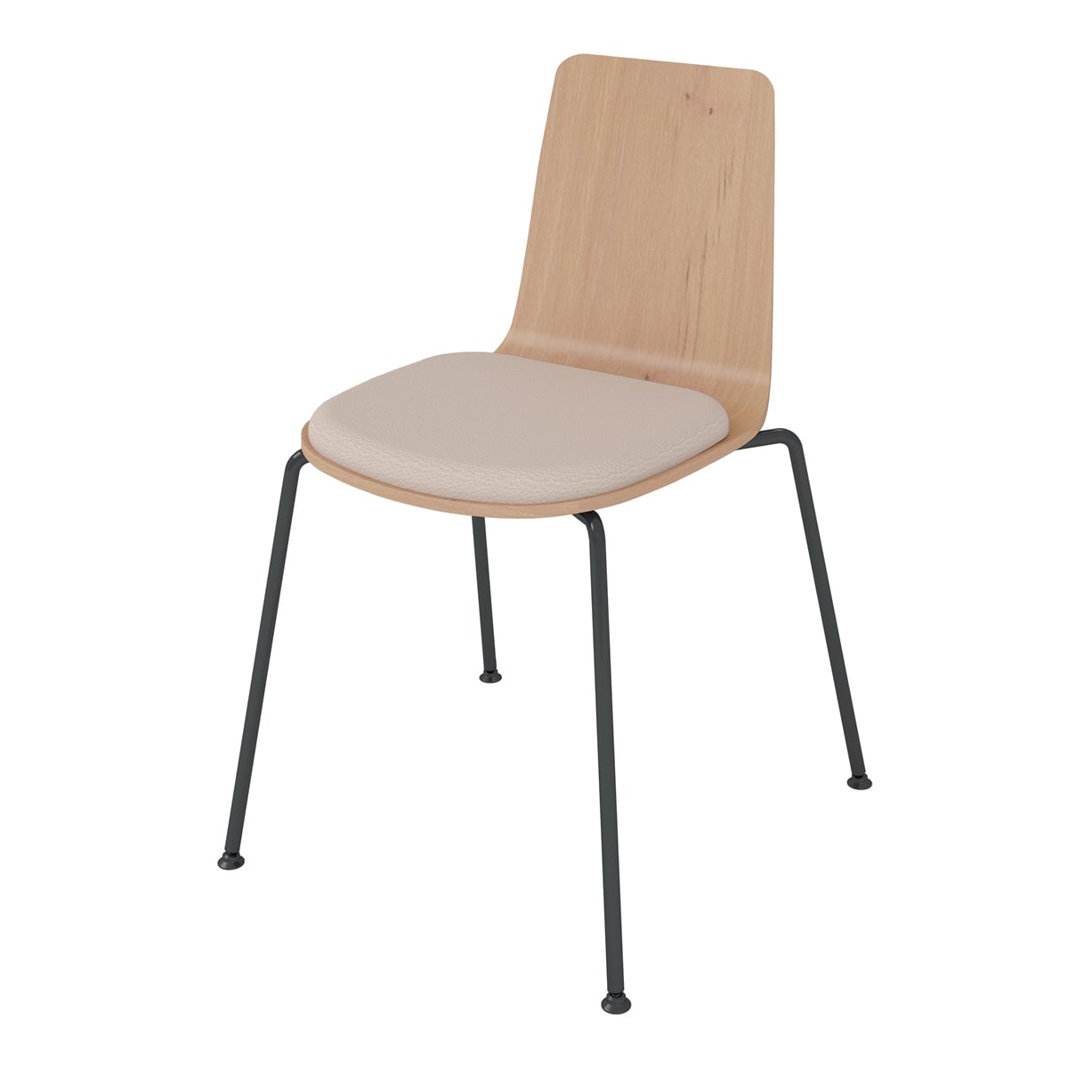 背座ティンバーミディアム／座パッド(レザー)ブライトグレー