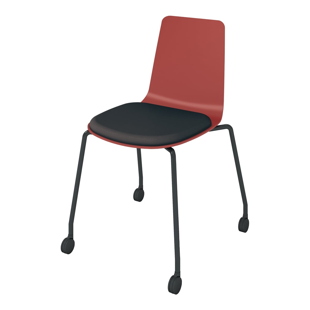 背座パーシアンレッド/座パッド(レザー)ブラック