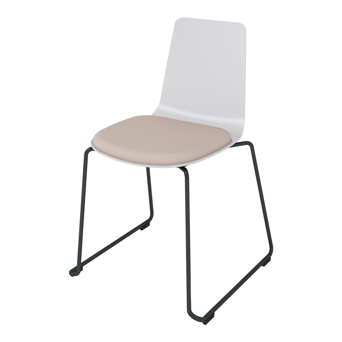 背座ライトグレー／座パッド(レザー)ブライトグレー