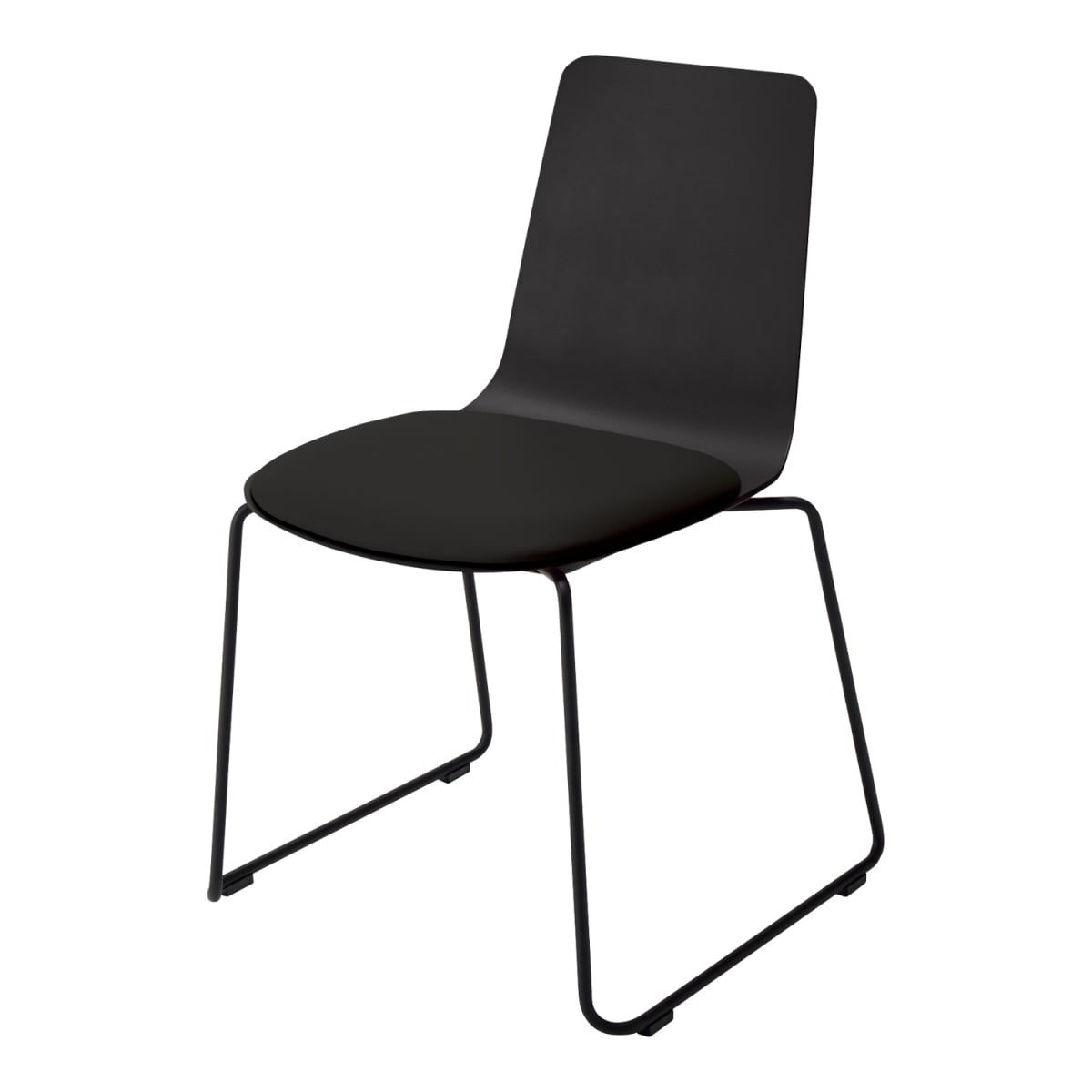 背座ブラック/座パッド(レザー)ブラック