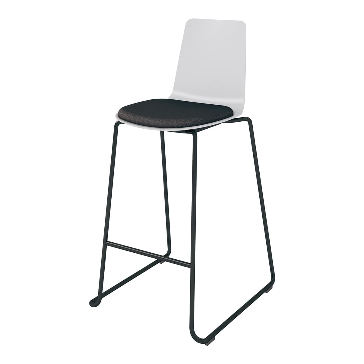 背座ライトグレー／座パッド(レザー)ブラック