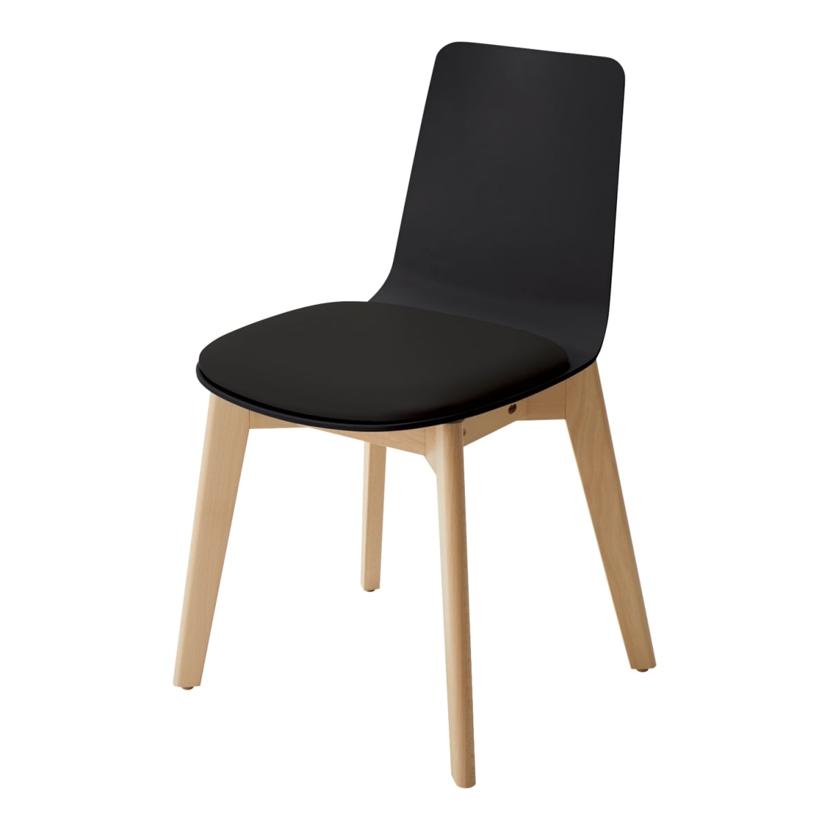 背座ブラック／座パッド(レザー)ブラック