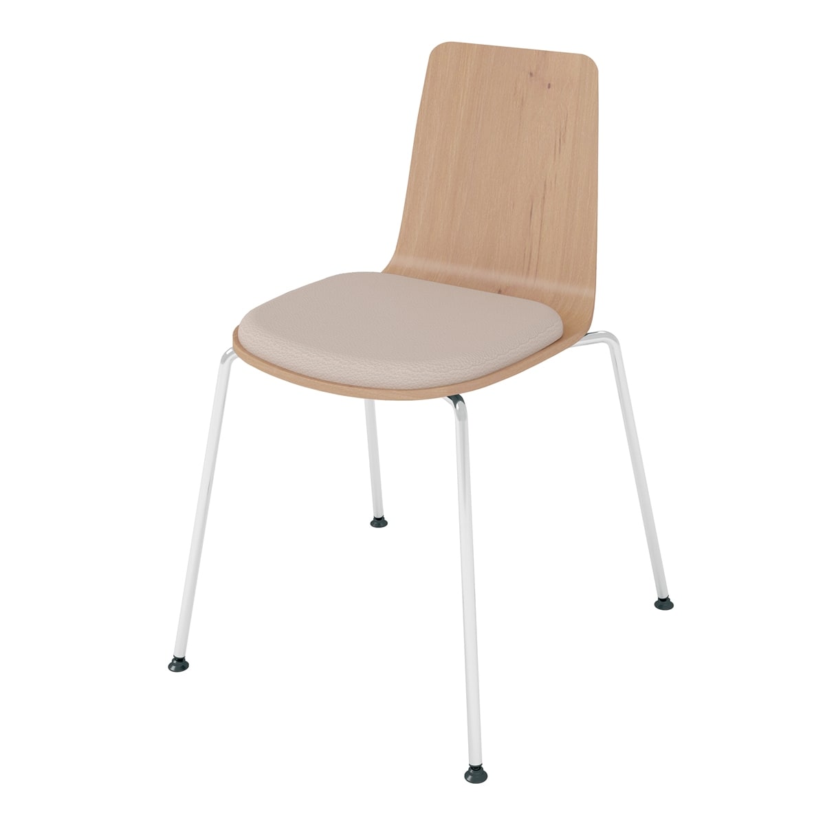 背座ティンバーミディアム／座パッド(レザー)ブライトグレー