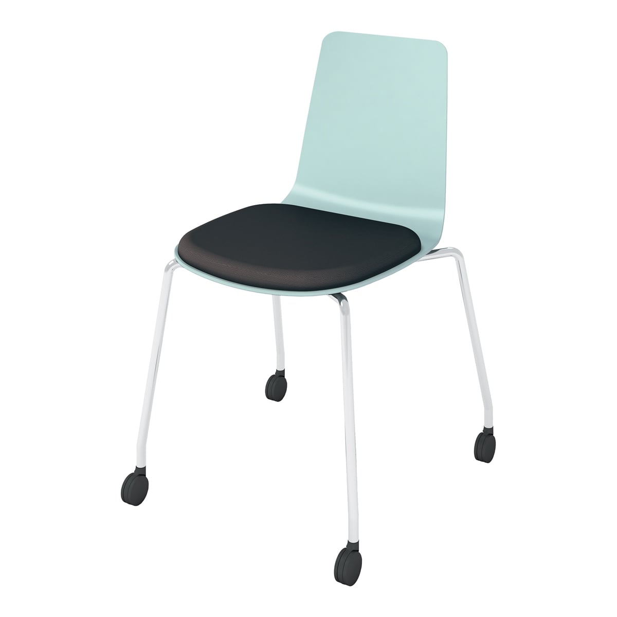 背座ホワイトターコイズ/座パッド(レザー)ブラック