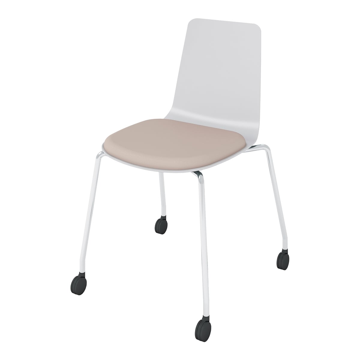 背座ライトグレー／座パッド(レザー)ブライトグレー