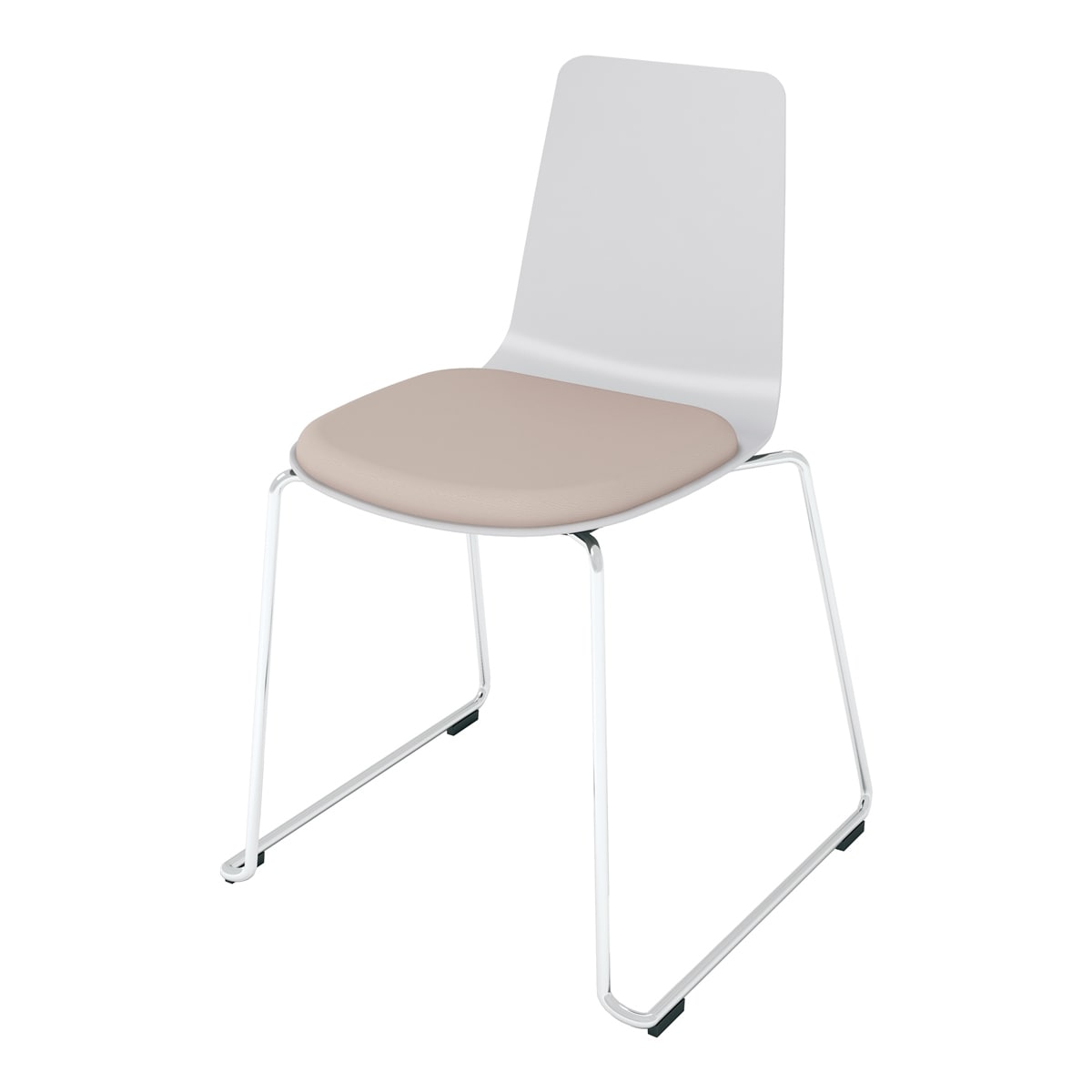 背座ライトグレー／座パッド(レザー)ブライトグレー