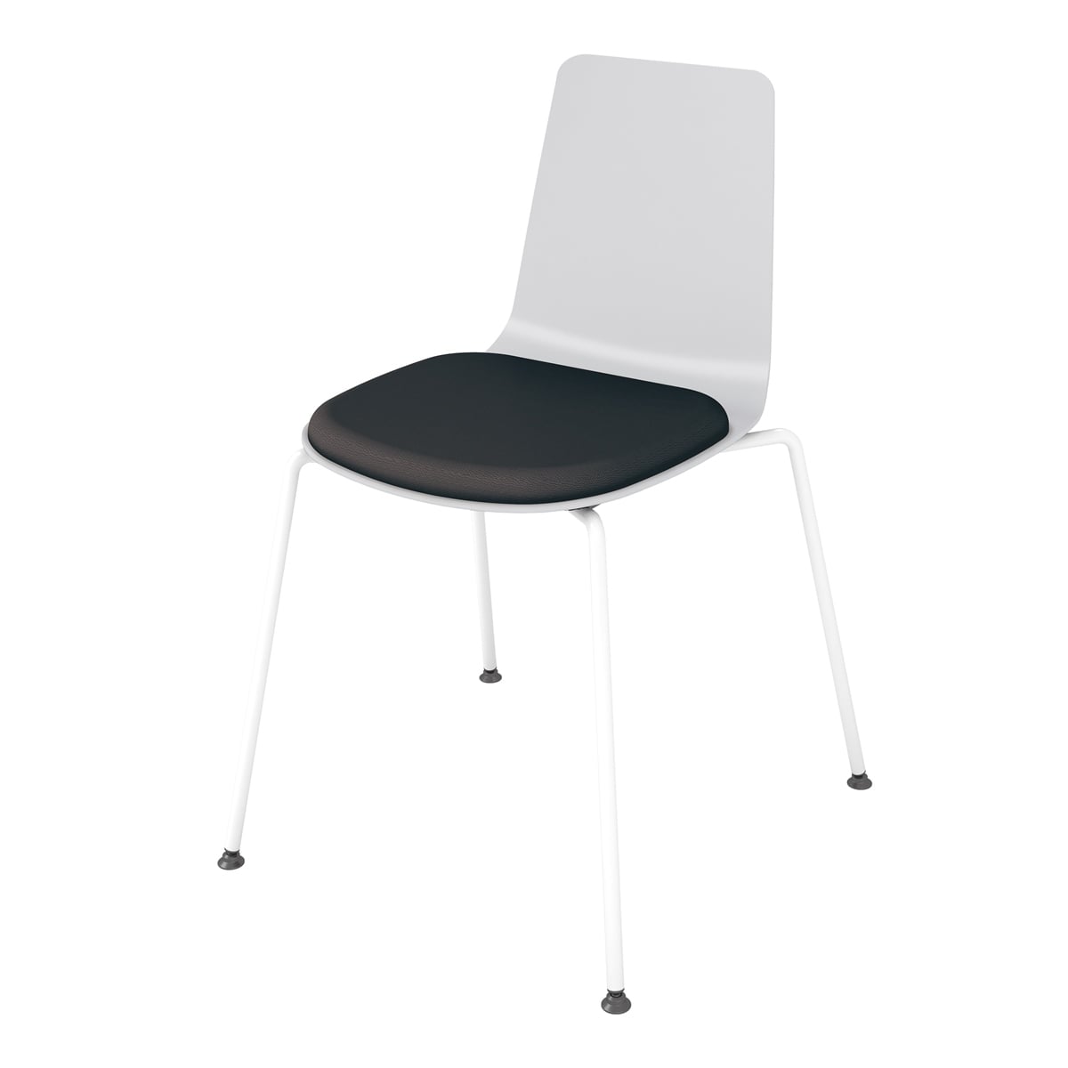 背座ライトグレー／座パッド(レザー)ブラック