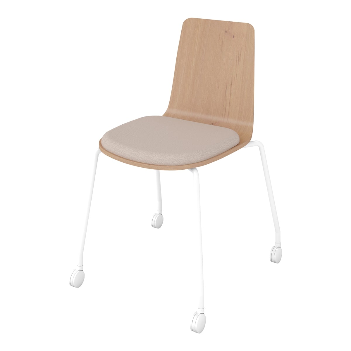 背座ティンバーミディアム／座パッド(レザー)ブライトグレー