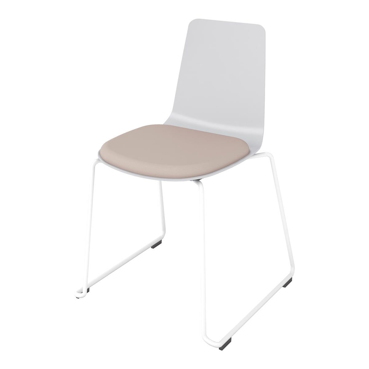 背座ライトグレー／座パッド(レザー)ブライトグレー