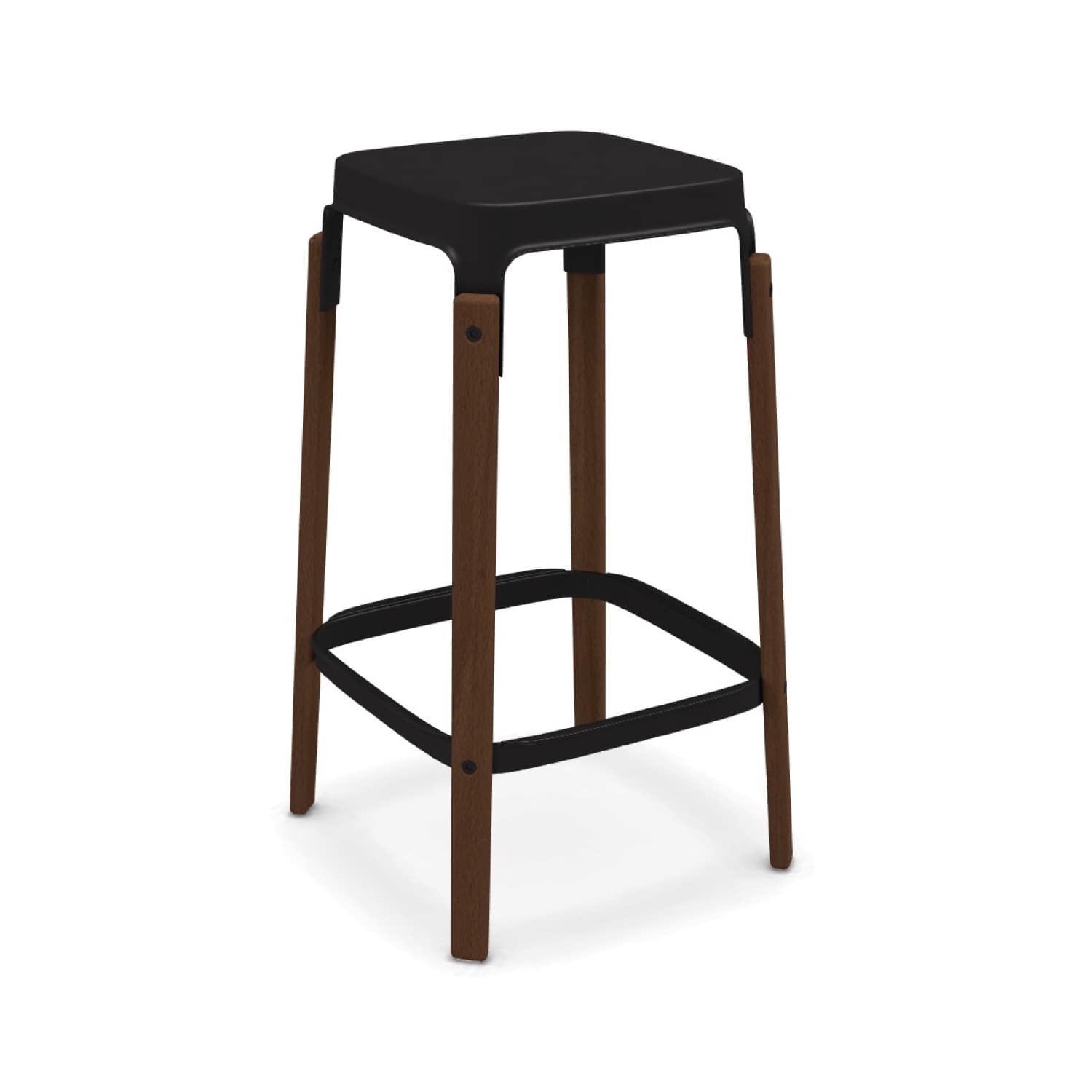 Frame・Seat：Black × Legs：American Walnut