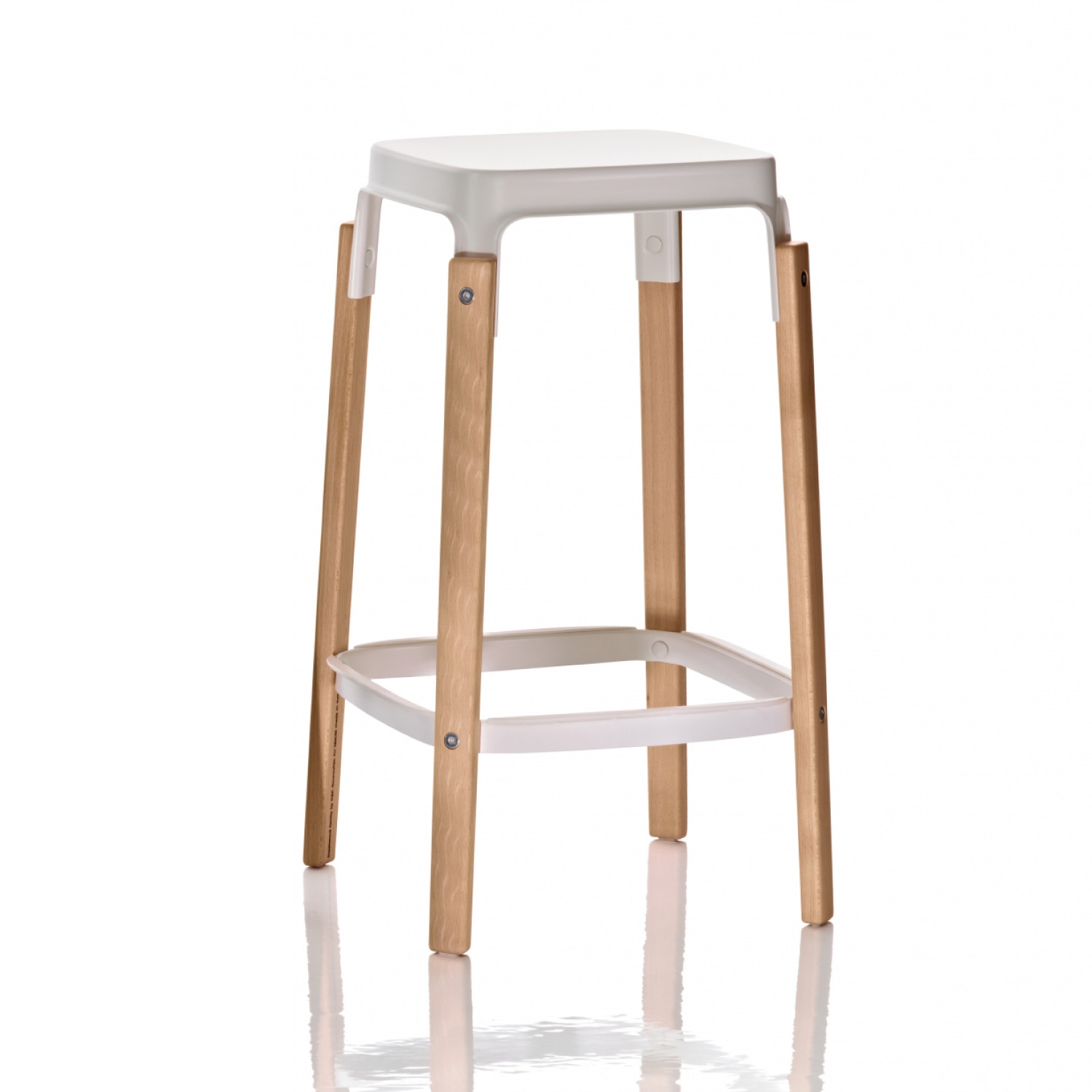 Frame・Seat:White × Legs:Natural