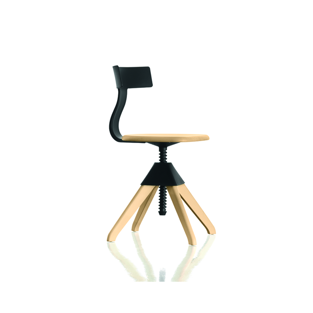 Back・Joint・Screw：Black × Seat・Legs：Natural