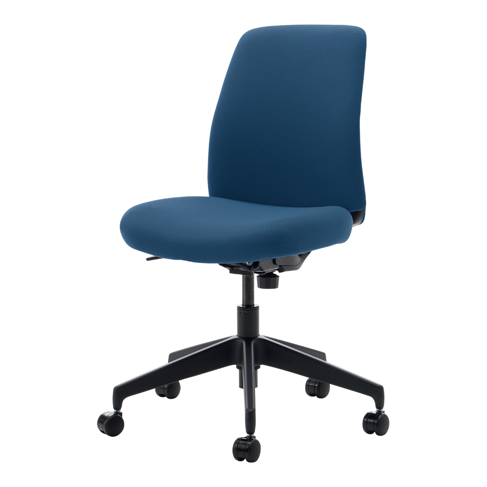 ブラック樹脂脚／背座同色／ネイビー