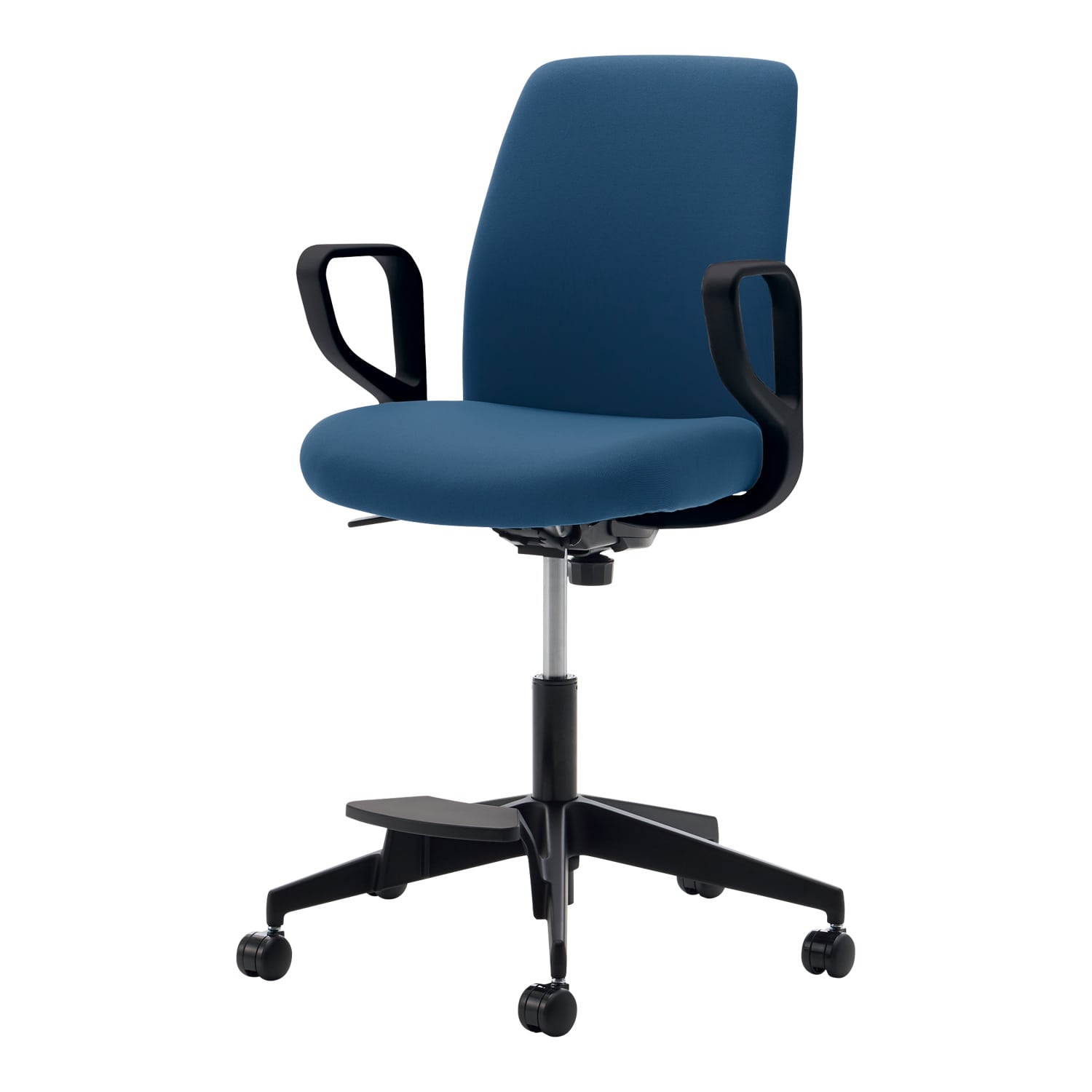 ブラック樹脂脚／背座同色／ネイビー