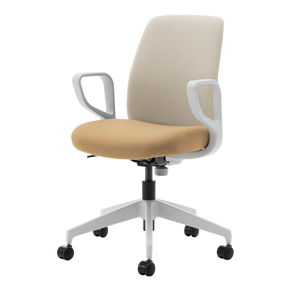 【ショップ限定】ホワイトブラウン×ソフトベージュ（ホワイトグレー脚）