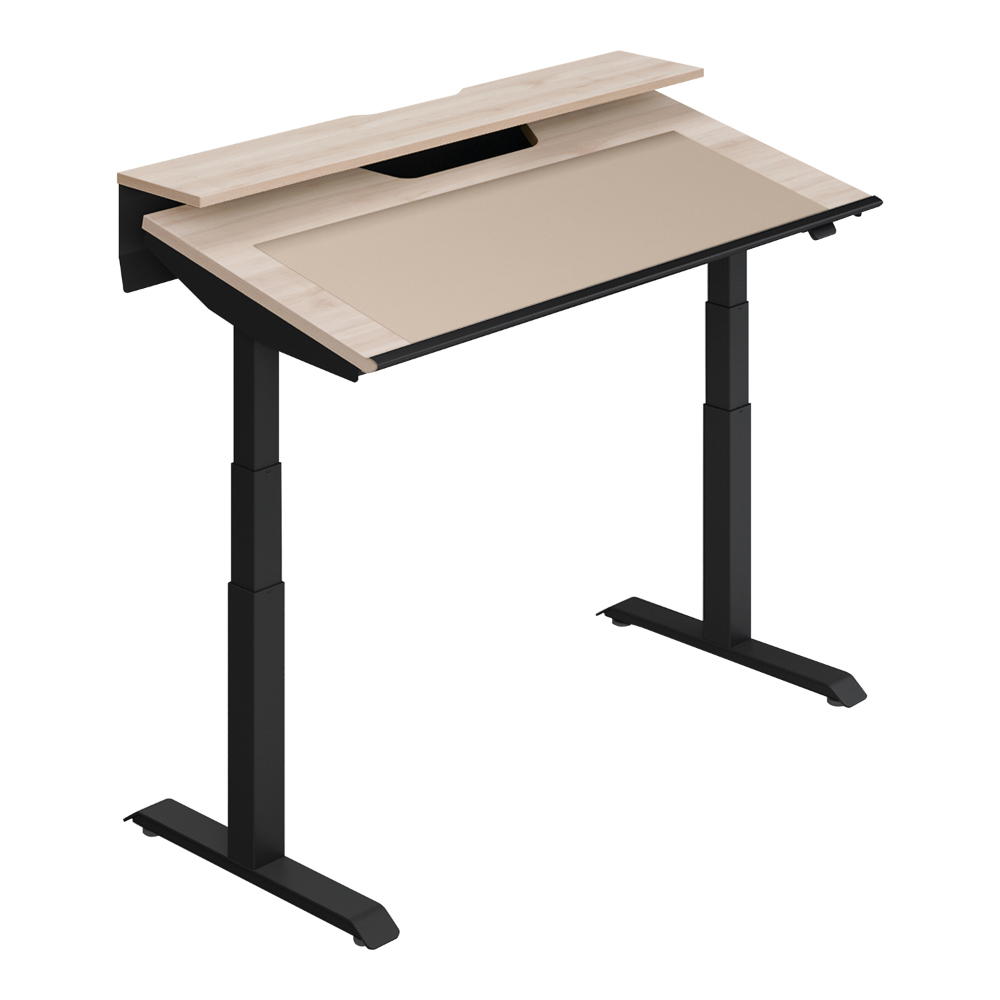 天板シャビーグレー／脚ブラック