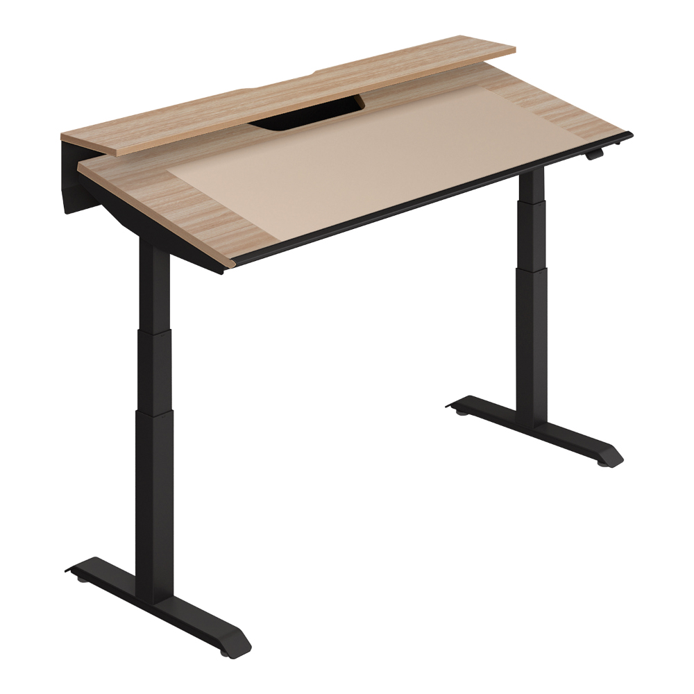 天板ウォームミディアム／脚ブラック