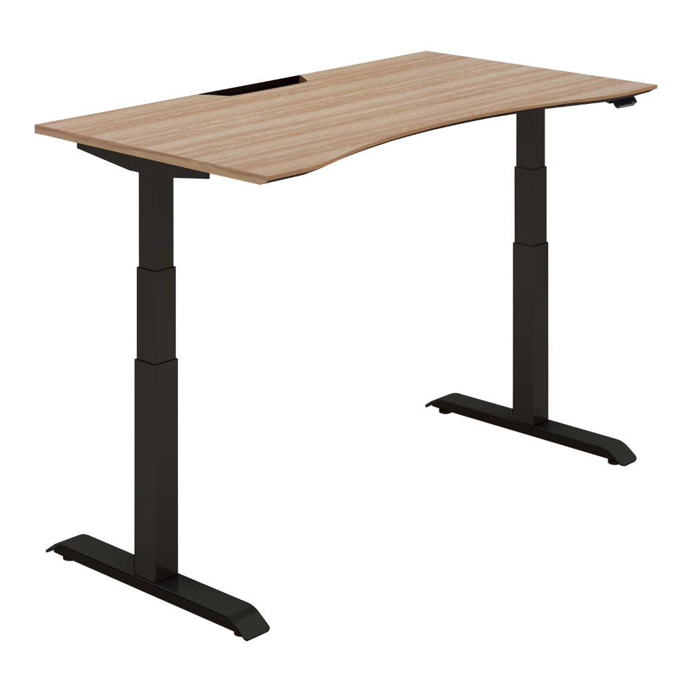 天板ウォームミディアム／脚ブラック