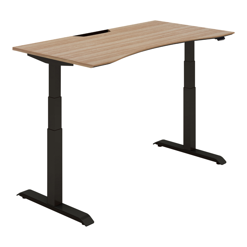 天板ウォームミディアム／脚ブラック