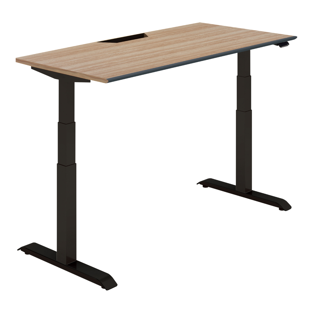 天板ウォームミディアム／脚ブラック