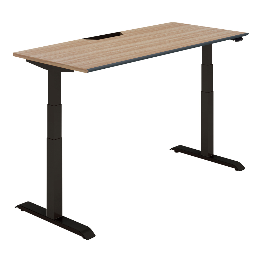 天板ウォームミディアム／脚ブラック