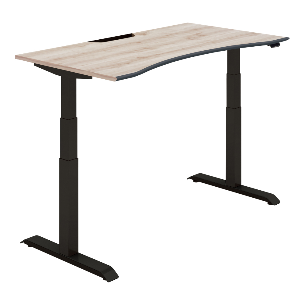 天板シャビーグレー／脚ブラック