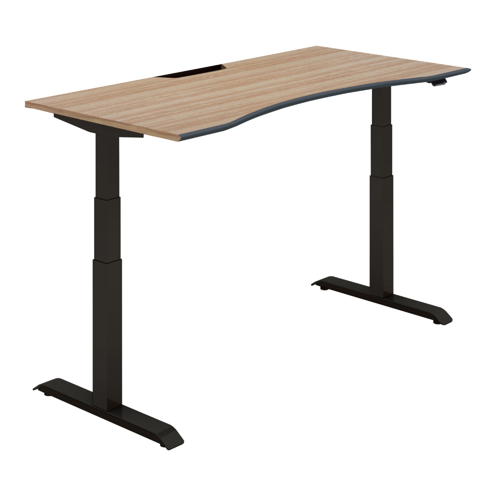 天板ウォームミディアム／脚ブラック