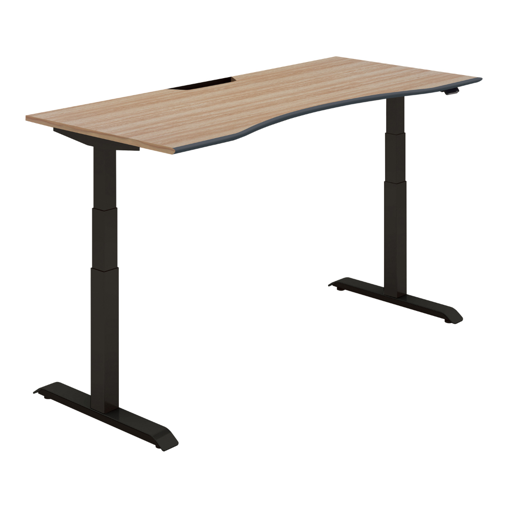 天板ウォームミディアム／脚ブラック