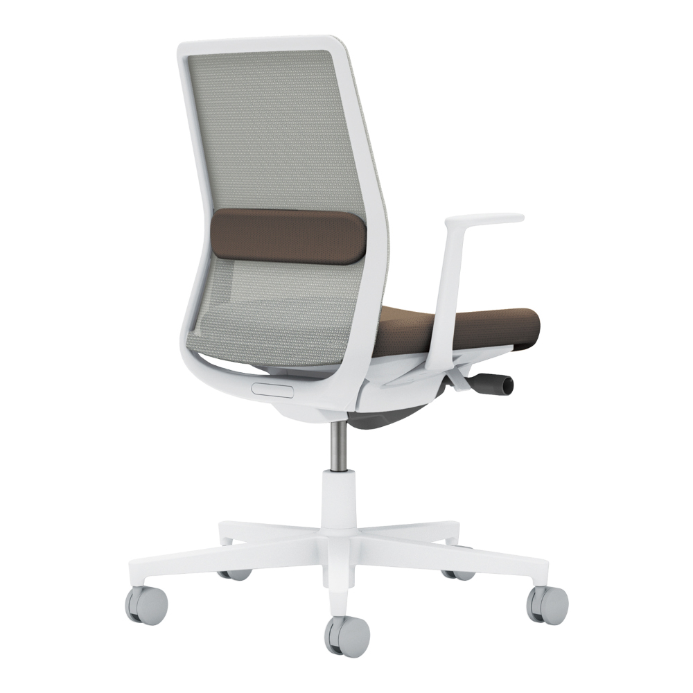 背：ライトグレー／座・ランバー： ダークグレージュ