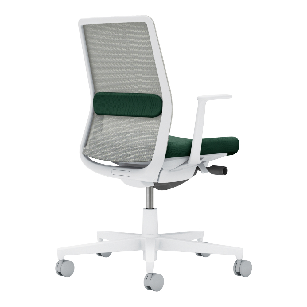 背：ライトグレー／座・ランバー： ディープグリーン