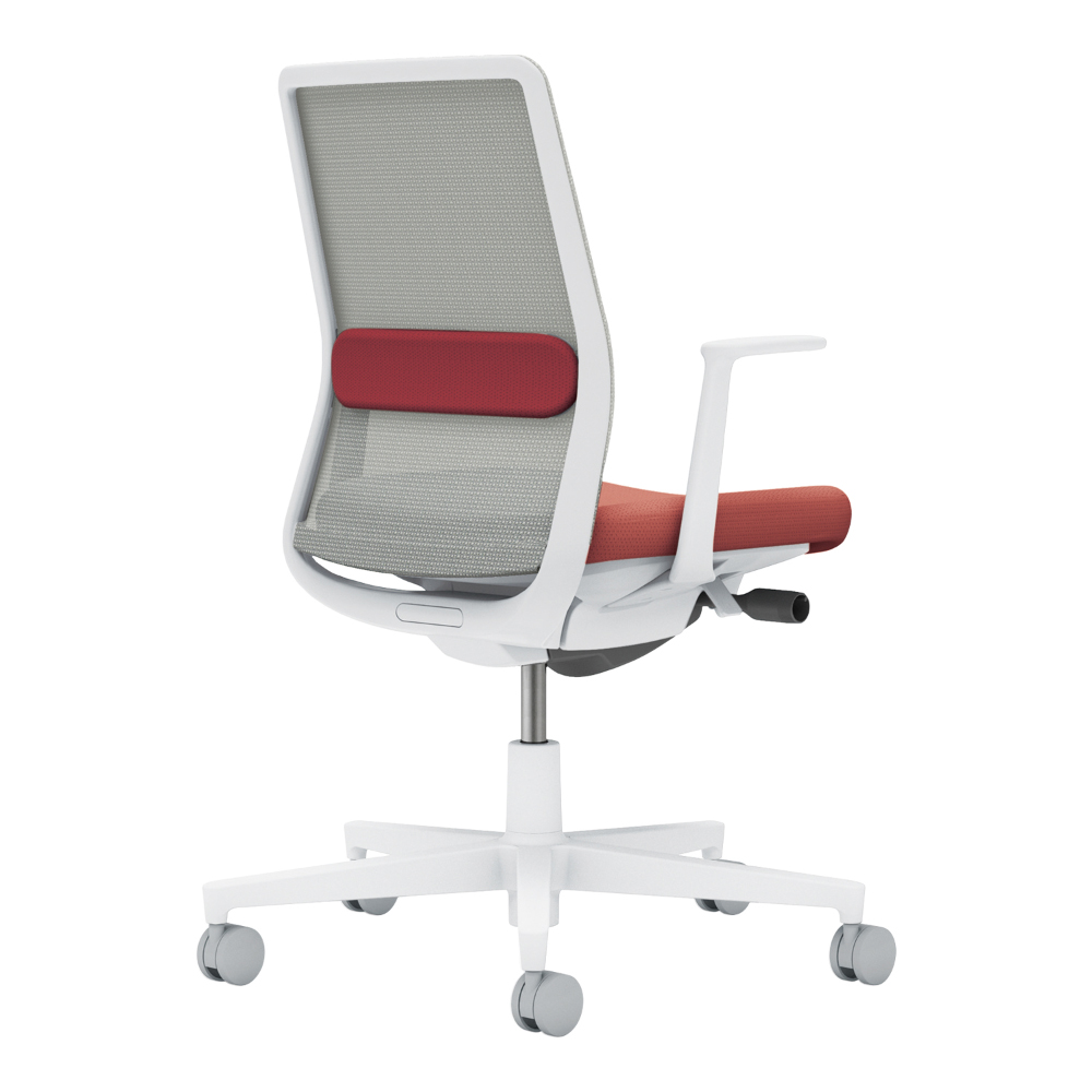 背:ライトグレー/座・ランバー: パーシアンレッド